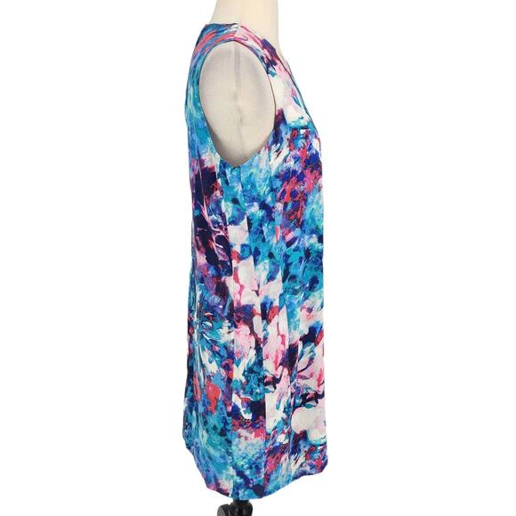 Cynthia Rowley Silk Sheath Dress Colorful Art to Wear - Picture 4 of 5